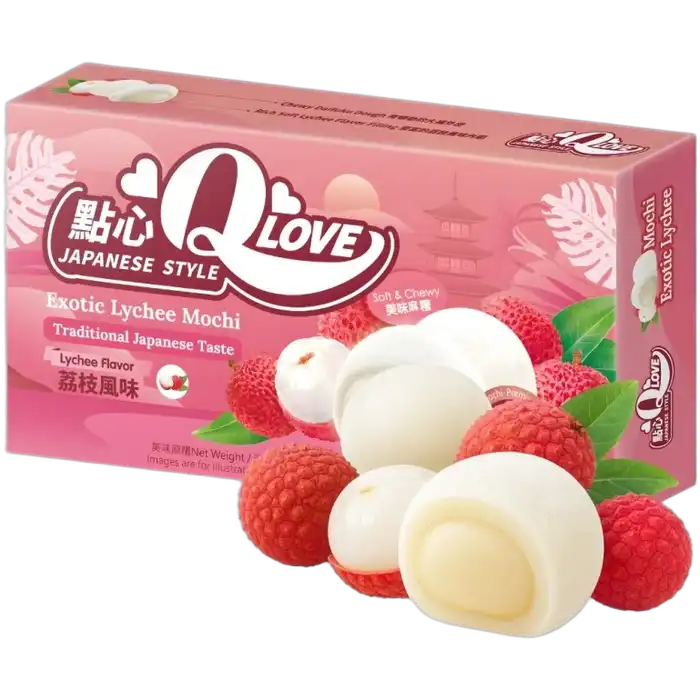 QLove Mini Mochi Exotic Lychee 80G