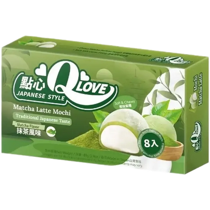 QLove Mini Mochi Matcha Latte 80G – Japanische Matcha Mochi