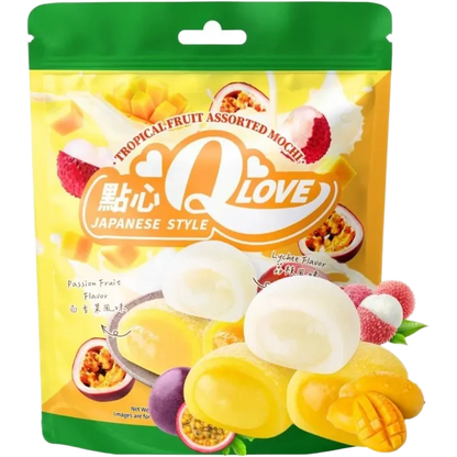QLove Mochi Tropical Fruit Assorted Mix 120G – Tropischer Mochi Mix