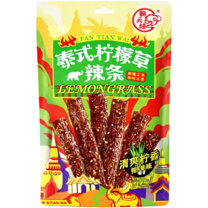 FTW Latiao Lemon Grass Light Spicy 98G – Leicht scharfer Weizensnack