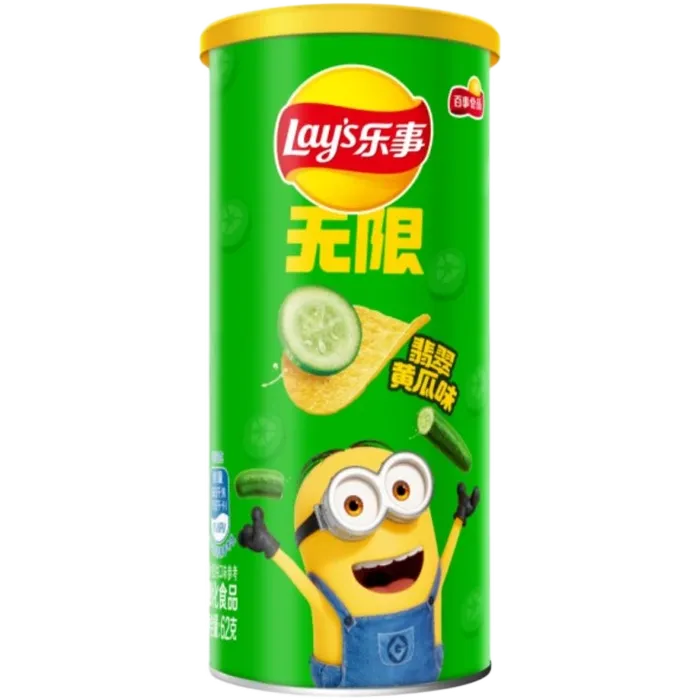 LAY'S Kartoffelchips Minions Cucumber 62G – Gurkenchips Limited Edition