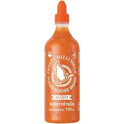FLYING GOOSE Sriracha Chili Mayo Süß 730ML – Vegane Chili-Mayonnaise