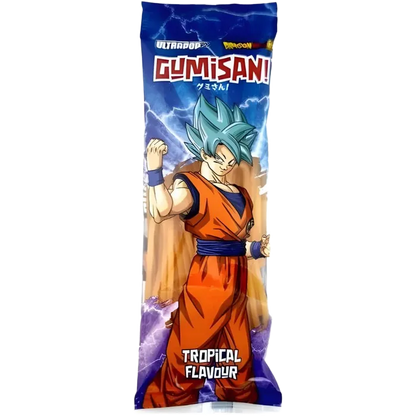 ULTRAPOP GUMISAN Goku Fruchtgummi Tropical 75G Dragon Ball Candy Laces