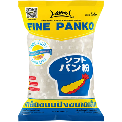 LOBO Brotkrumen Fein Panko 1KG Feines Panko Paniermehl aus Thailand