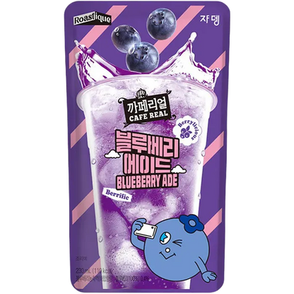 JARDIN CAFEREAL Blueberry Ade 230ML Koreanisches Blaubeer Erfrischungsgetränk