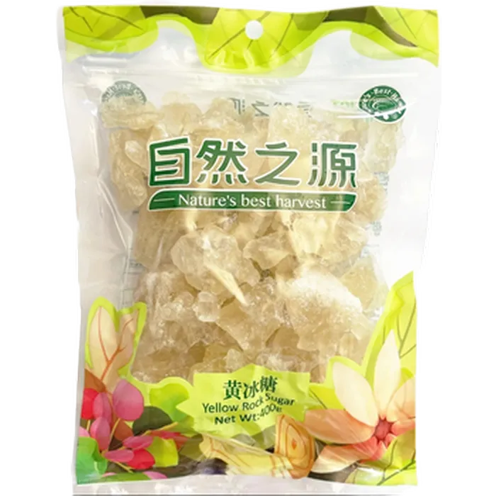 NBH Yellow Rock Sugar 400G – Gelber Kandiszucker aus Rohrohrzucker