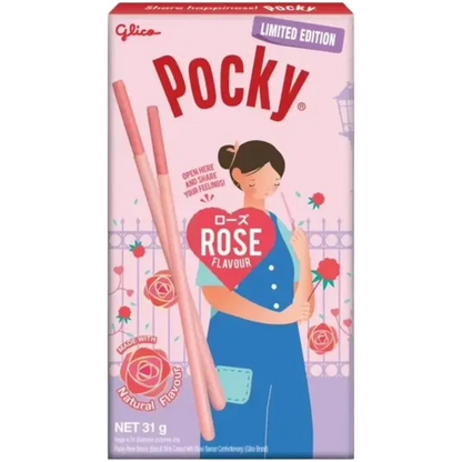 POCKY Biskuit Sticks Rose 31G Limited Edition Rose Cream Biscuit Sticks
