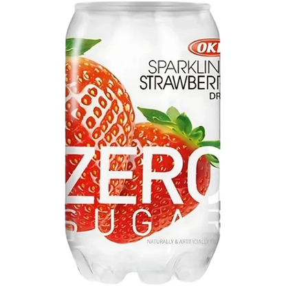 OKF Sparkling Strawberry Zero 350ML Zuckerfreier Erdbeer Softdrink
