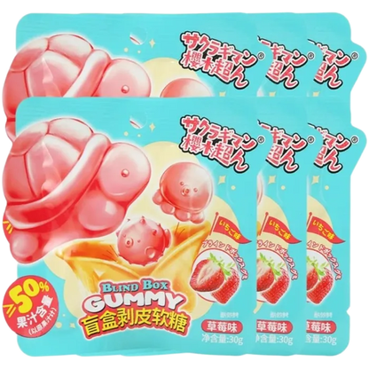 Ying Peelable Gummy Blind Box Strawberry 30G – Erdbeer-Geleebonbons