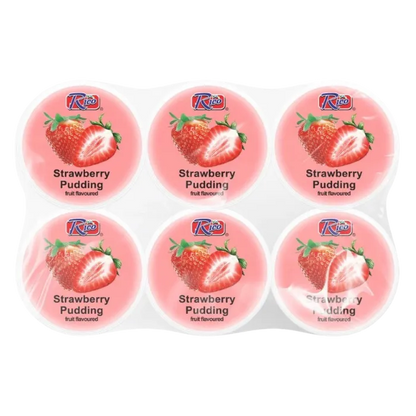 RICO Nata de Coco Strawberry 390G Erdbeer Pudding mit Kokosgel