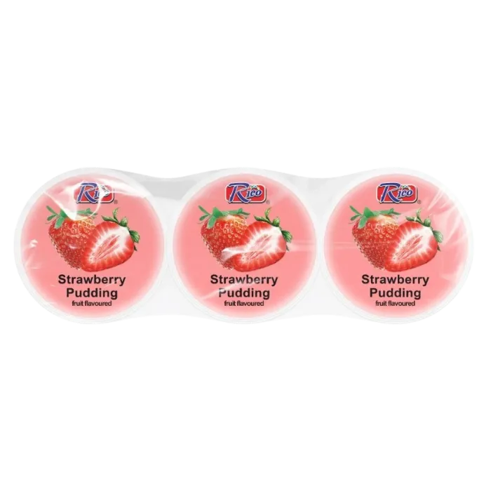 RICO Nata de Coco Strawberry 195G Erdbeer Pudding Dessert
