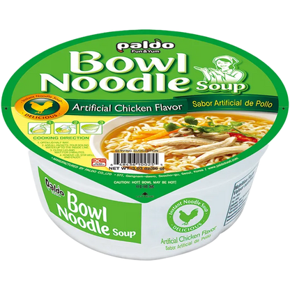 PALDO Bowl Ramen Spicy Chicken 86G Scharfe Instant Nudeln in der Bowl