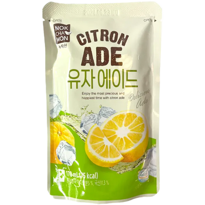 NOKCHAWON Ade Citron 170ML Koreanisches Citron Erfrischungsgetränk