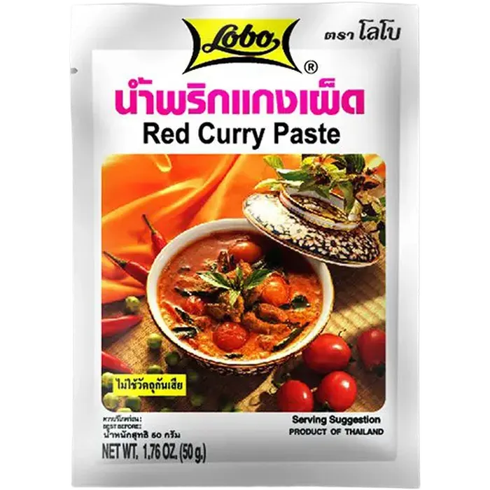 LOBO Red Curry Paste 50G Authentische Thai Currypaste