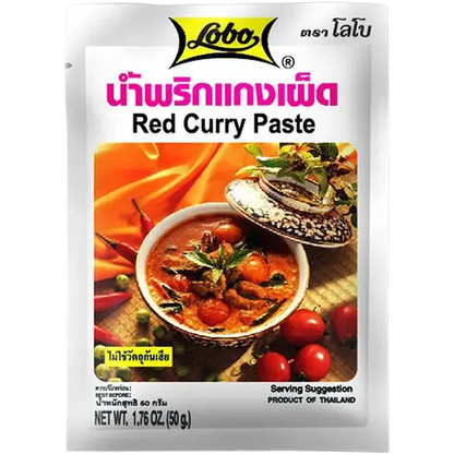 LOBO Red Curry Paste 50G Authentische Thai Currypaste