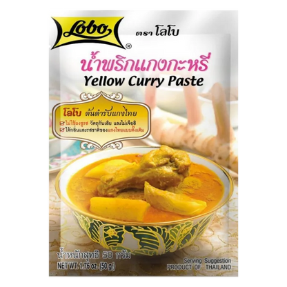 LOBO Yellow Curry Paste 50G – Authentische Thai Gelbe Currypaste