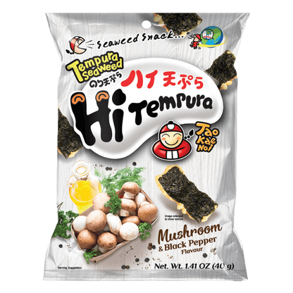 TAOKAENOI Tempura Seaweed Mushroom Black Pepper 40g