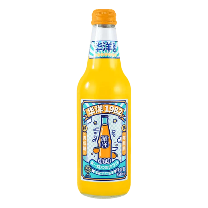 HUAYANG 1982 Soda Orange 358ML Orangenlimonade aus China