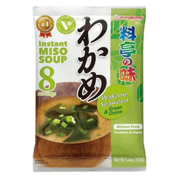 MARUKOME Miso Suppe Wakame Jungzwiebel 40G Japanische Instant Miso Suppe