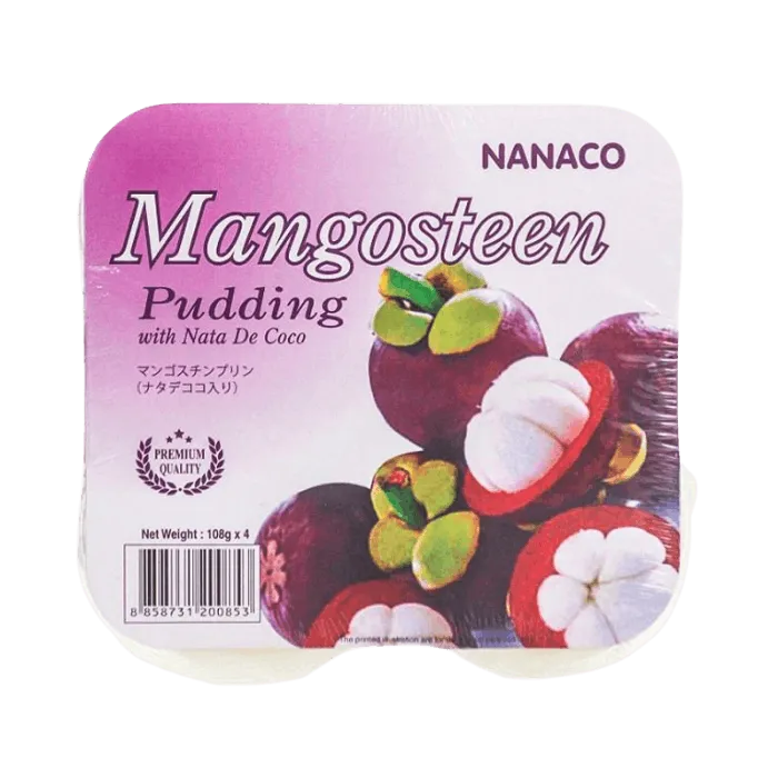 NANACO Mangosteen Pudding 432G Tropisches Dessert mit Nata de Coco