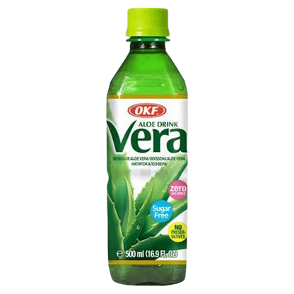 OKF Aloe Vera Getränk Original Zuckerfrei 500ML Sugar Free Aloe Drink