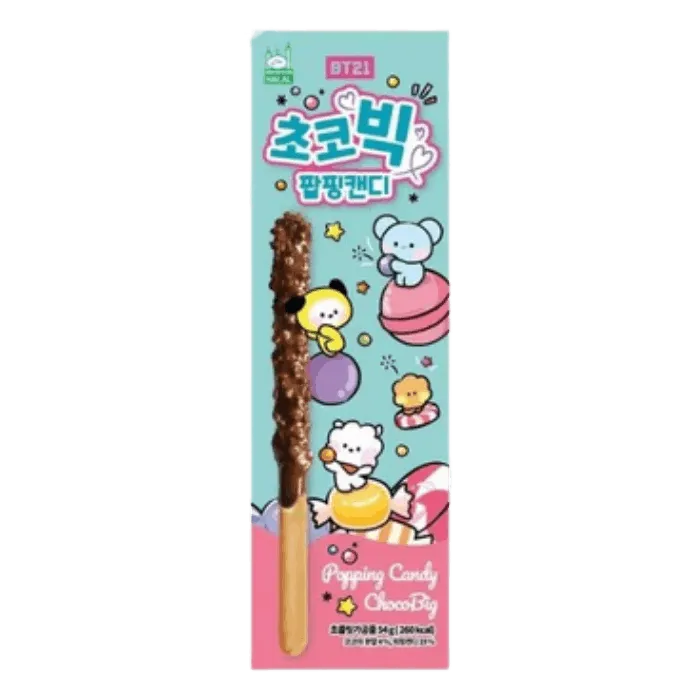 BT21 Choco Big Sticks Popping Candy 54G