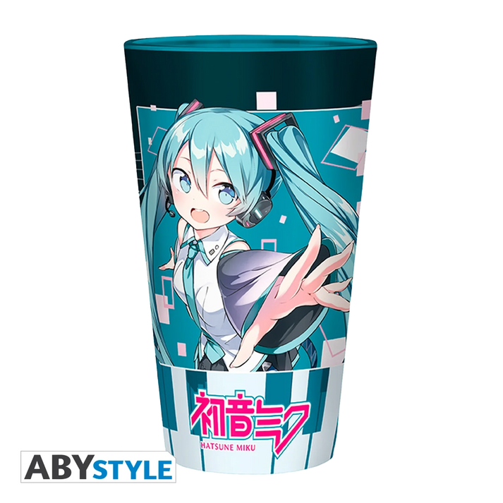 HATSUNE MIKU Large Glass Musical City 400ML