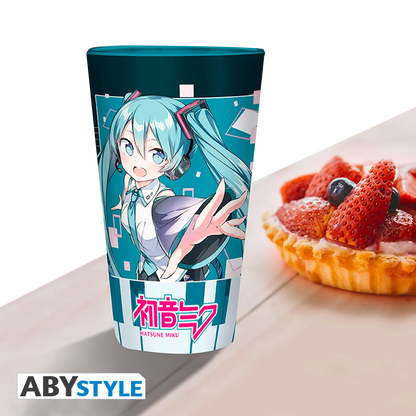 HATSUNE MIKU Large Glass Musical City 400ML