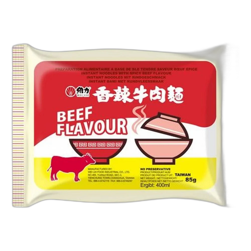 WEI LIH Instant Noodle Beef 85G