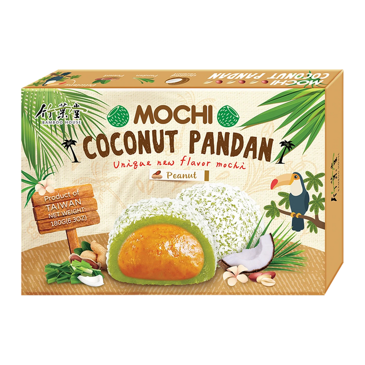 BAMBOO HOUSE Coconut Pandan Peanut Mochi 180G