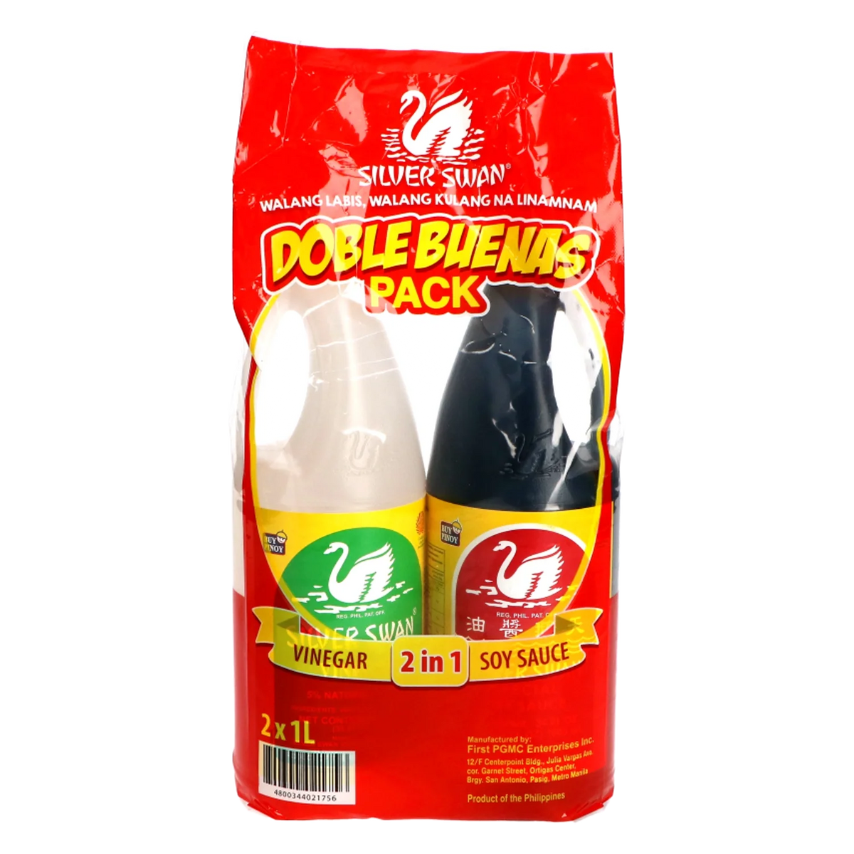 SILVER SWAN Value Pack Soysauce+Vinegar 2x1l
