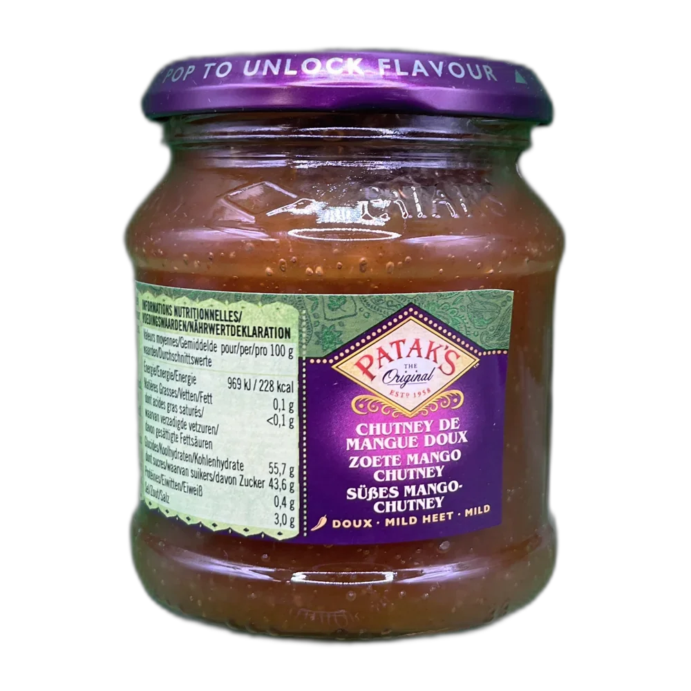 PATAK'S Mango Chutney Gl 340G mild/s√º√ü