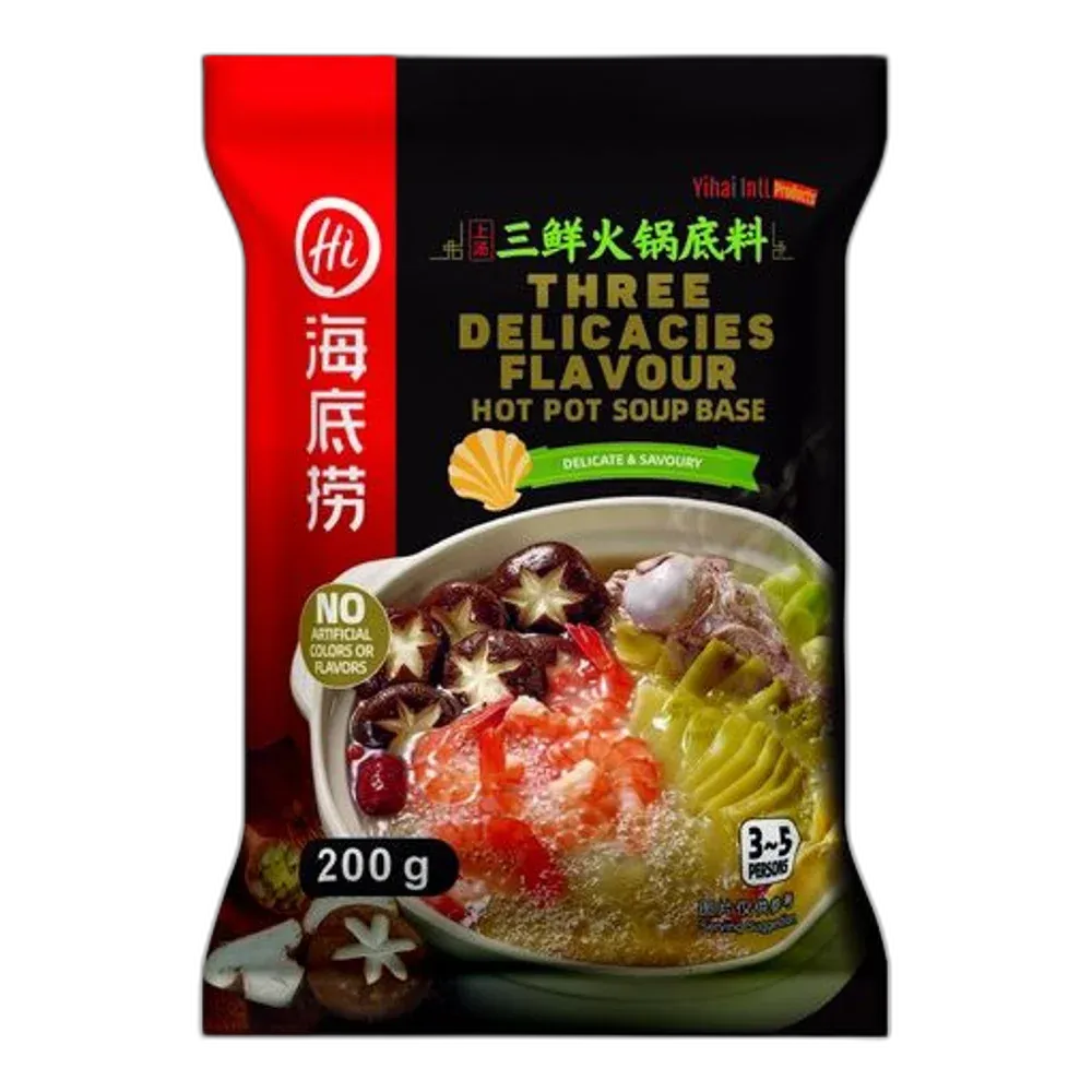 HAIDILAO HotPot Gewürzbasis 3 Delikatessen Geschmack – 200g