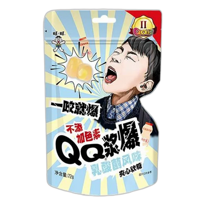 WANT WANT Joghurt Gummibonbons mit Füllung – 72g Süßigkeit aus China