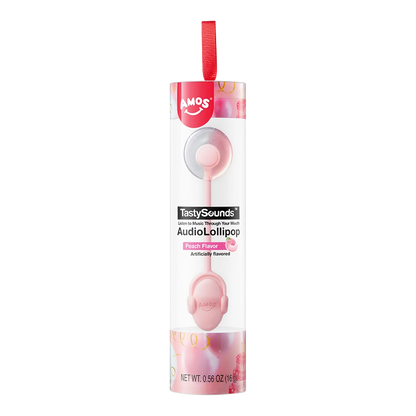 AMOS Tasty Sounds Lollip. Peach w.Music BGirl 16G