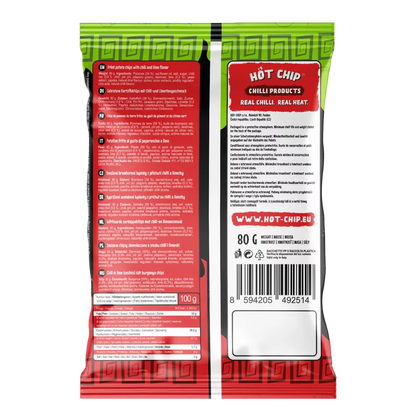 HOT CHIP Kartoffelchips Chilli & Limette 80G