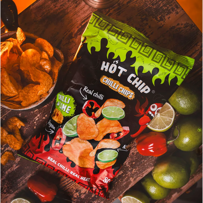 HOT CHIP Kartoffelchips Chilli & Limette 80G