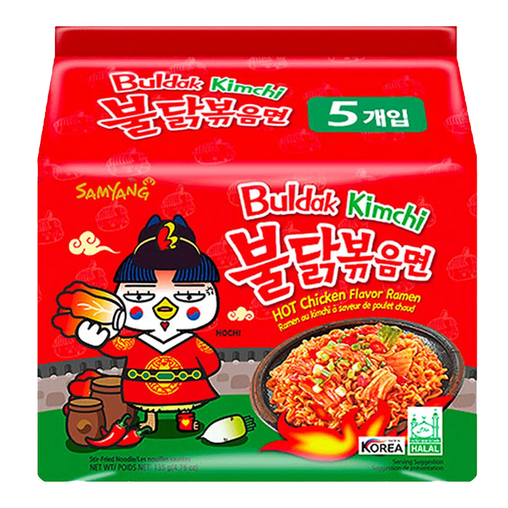 SAMYANG Buldak Kimchi Hot Chicken Ramen 5x135G