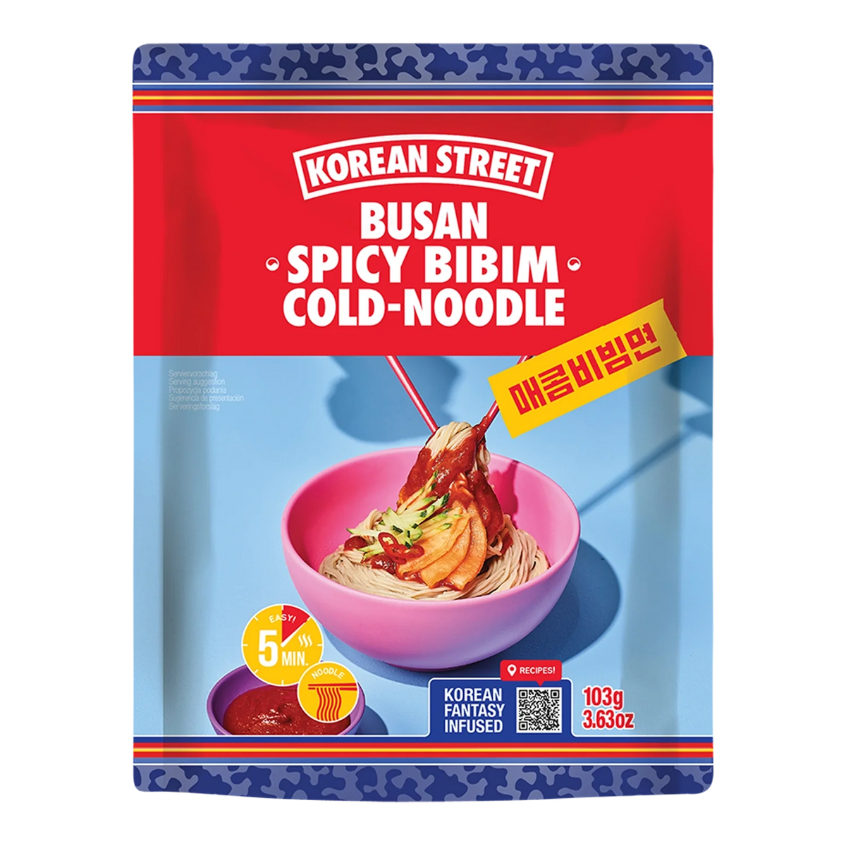 KOREAN STREET Bibim Cold Noodle Busan Spicy 162,5G