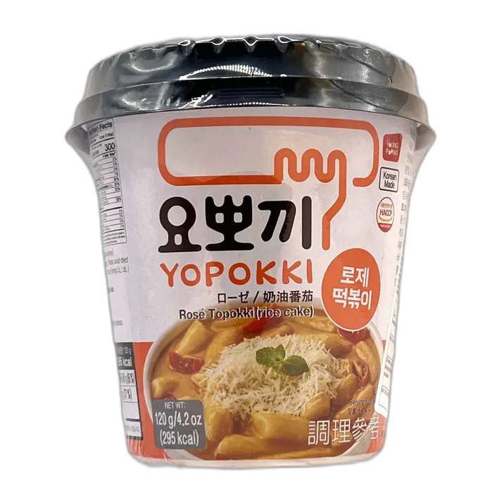 YOPOKKI Ricecake Cup Rose Spicy 120G