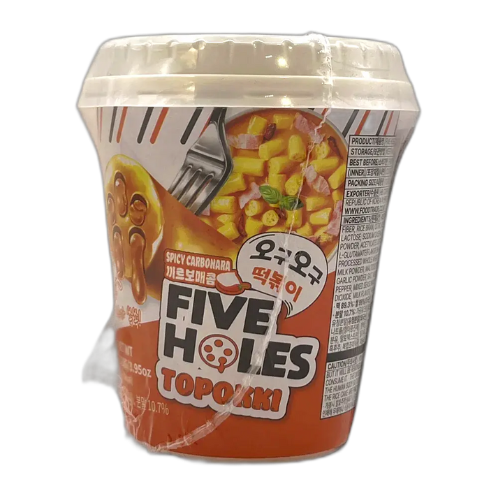 FIVE HOLES Topokki Spicy Carbonara Cup 112G