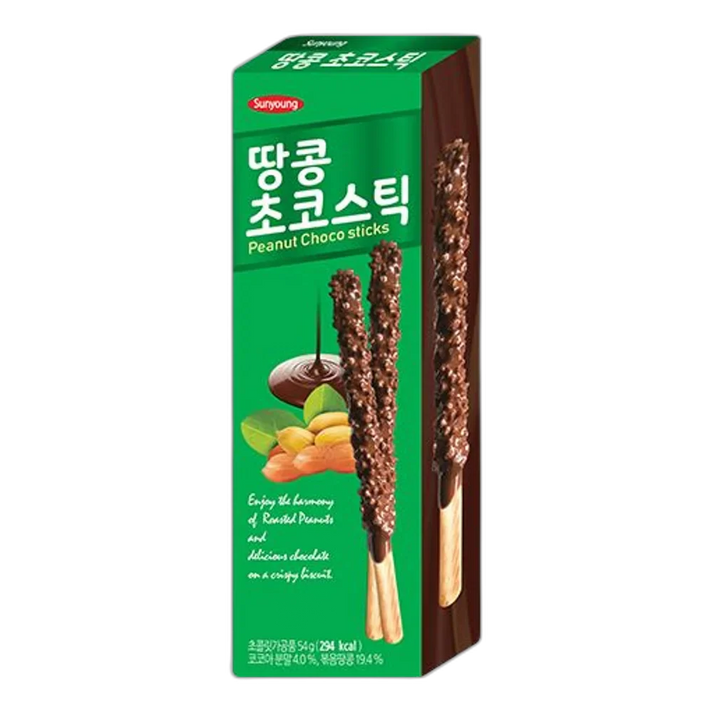SUNYOUNG Peanut Big Choco Sticks 54G
