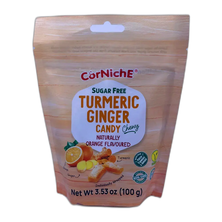 CORNICHE Tumeric Ginger Candy Orange 100G