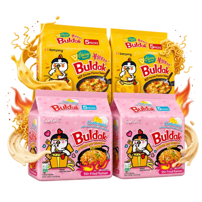 SAMYANG Buldak Cheese & Carbonara Bestseller Set 20x Hot Chicken Ramen