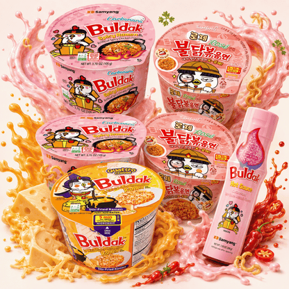 SAMYANG Buldak Creamy Bowl Experience 7 teiliges Ramen & Sauce Bundle