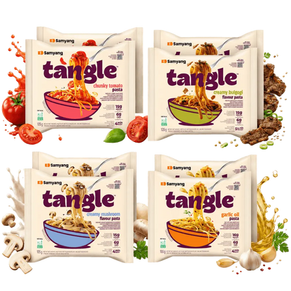 SAMYANG Tangle K Food Pasta Bundle 8x Korean Instant Pasta Mix