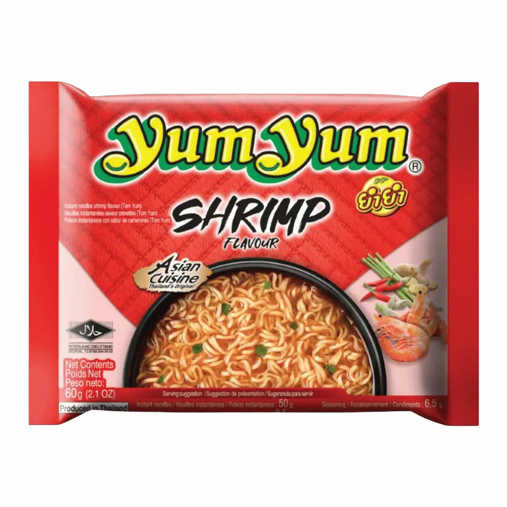 YUM YUM Instant Nudeln Garnelen Pk 60G